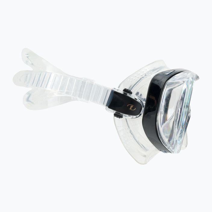 TUSA Tri-Quest Fd Diving Mask Black and Clear M-3001 3