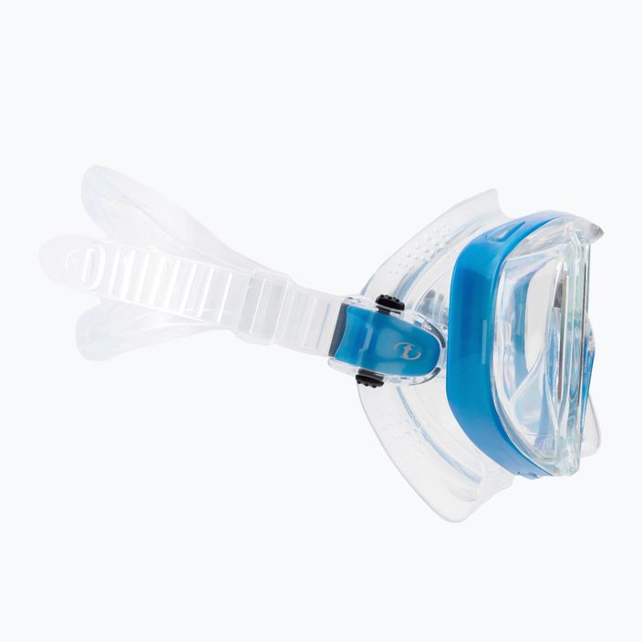 TUSA Tri-Quest Fd Diving Mask Blue and Clear M-3001 3