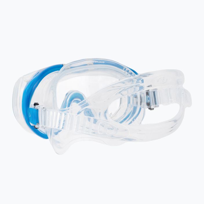 TUSA Tri-Quest Fd Diving Mask Blue and Clear M-3001 4
