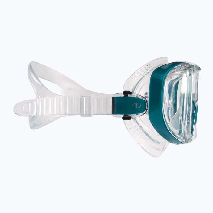 TUSA Tri-Quest Fd Diving Mask Turquoise and Clear M-3001 3