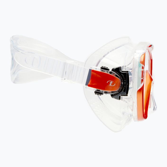 TUSA Freedom Elite orange and clear diving mask M-1003 3