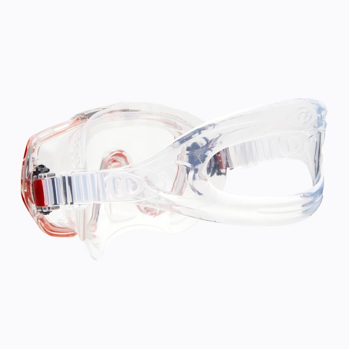 TUSA Freedom Elite orange and clear diving mask M-1003 4