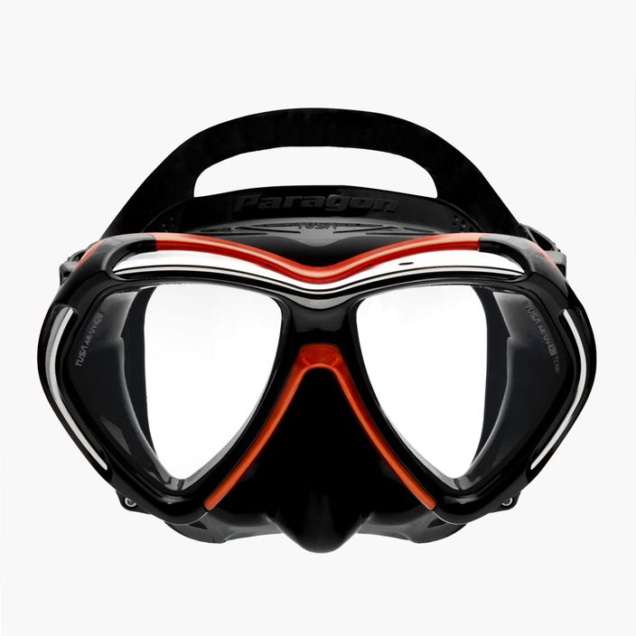 TUSA Paragon black/orange diving mask M2001SQB EOA 2