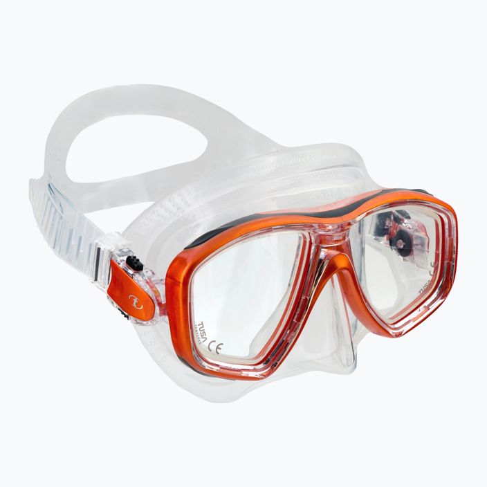 TUSA Ceos Diving Mask Orange Clear 212
