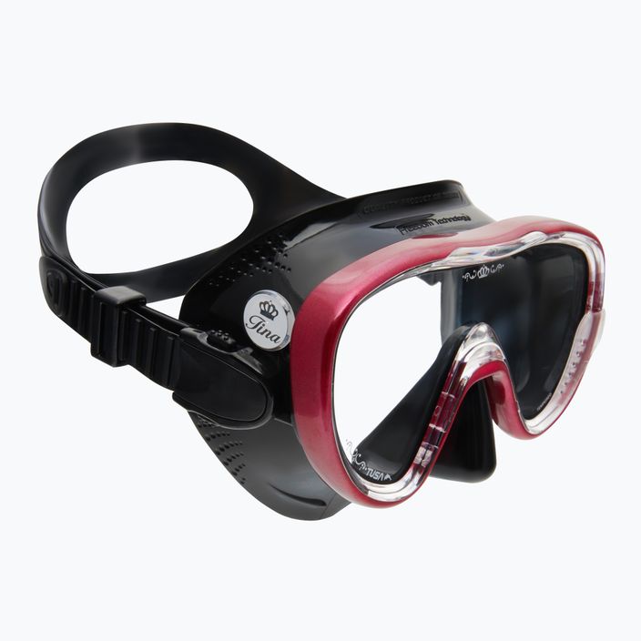 TUSA Tina Fd Diving Mask Black-Red M-1003