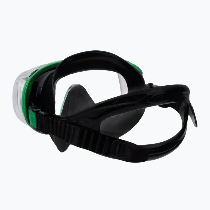 TUSA Tri-Quest Fd Diving Mask Black-Green M-3001 4