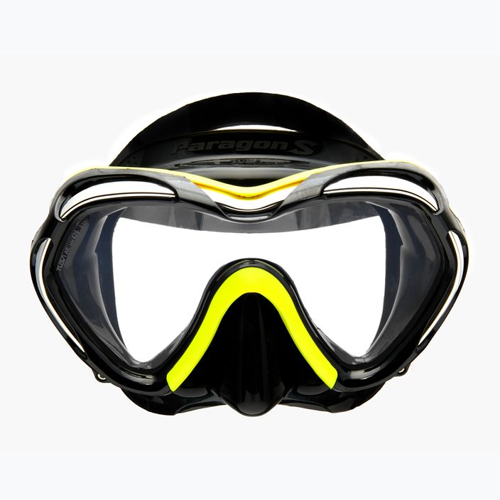TUSA Paragon S Mask diving mask black and yellow M-1007 2
