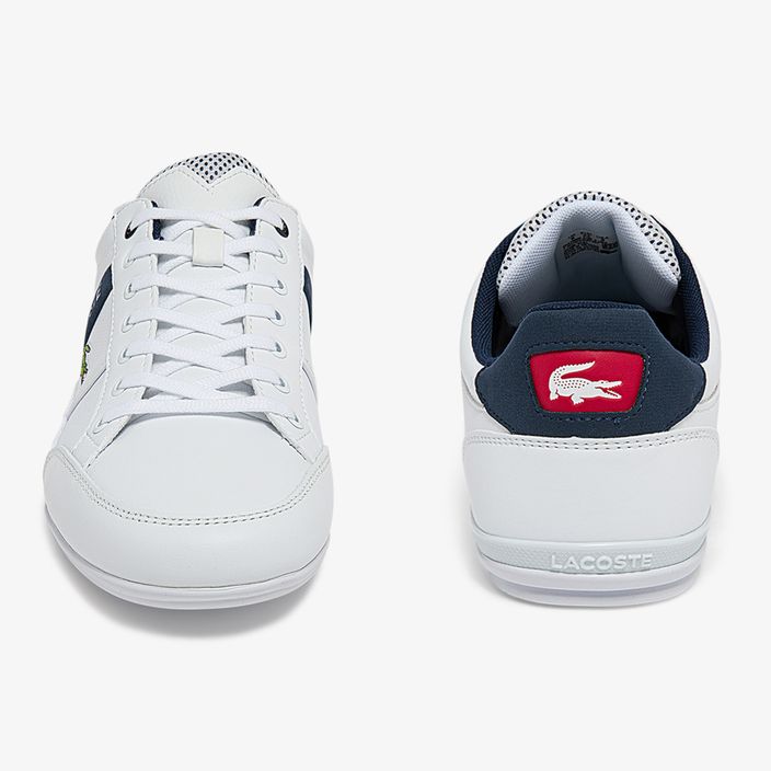Lacoste men's shoes 40CMA0067 white/navy/red 8