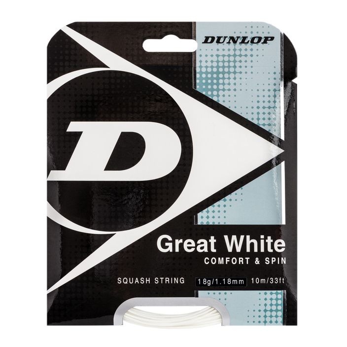 Dunlop Bio Great sq. 10 m squash string white 624700 2