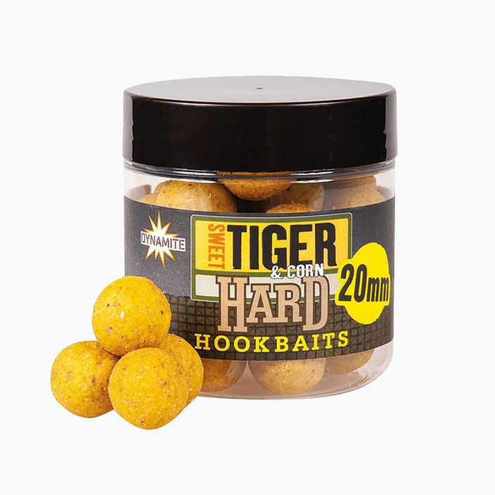 Dynamite Baits Sweet Tiger & Corn Hard Hookbaits 20mm yellow ADY041584 carp hookbaits balls