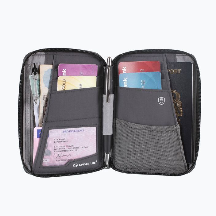 Lifeventure RFID Mini Travel wallet grey 4
