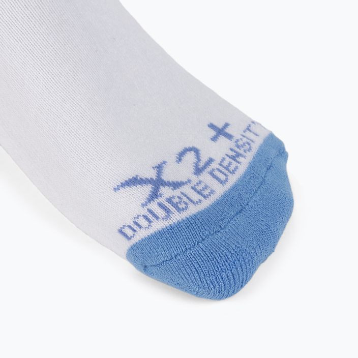 Women's tennis socks Karakal X2+ Trainer white and blue KC536 3