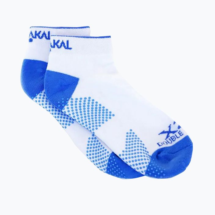 Women's tennis socks Karakal X2+ Trainer white and blue KC536 5