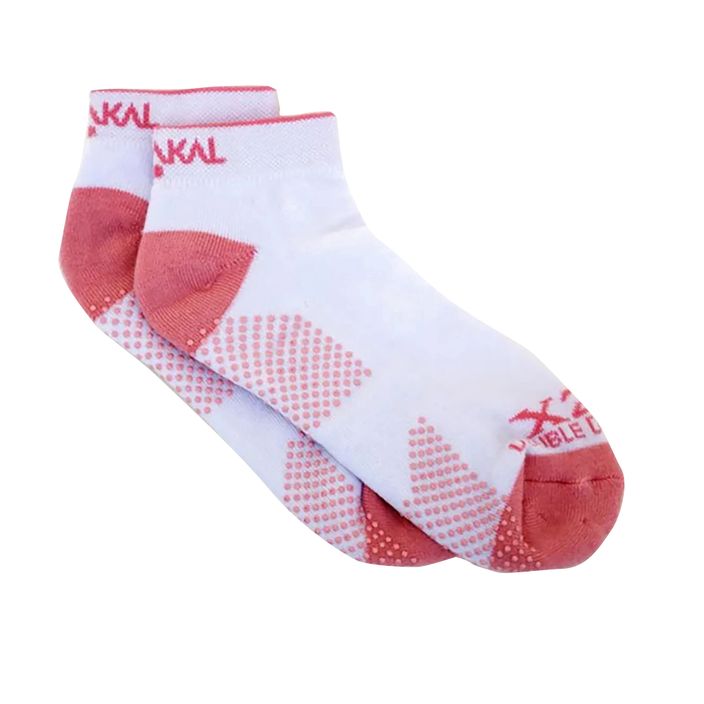 Women's tennis socks Karakal X2+ Trainer white and pink KC537 2