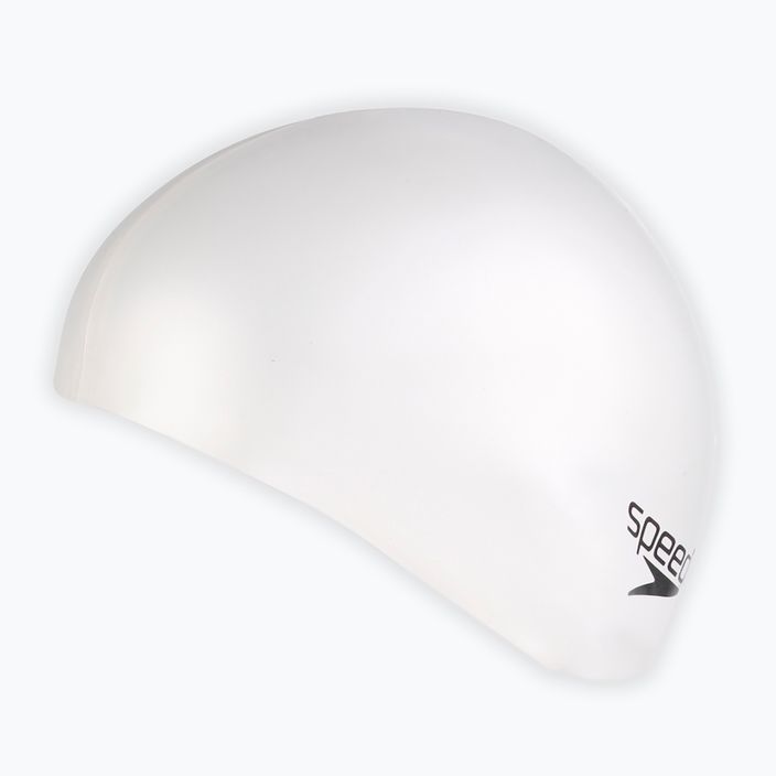 Speedo Plain Flat Silicone swimming cap white 8-709910010 2