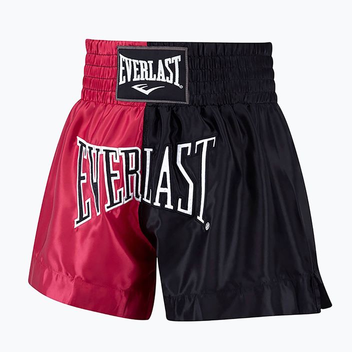 Everlast Muay Thai men's training shorts black/red EMT7