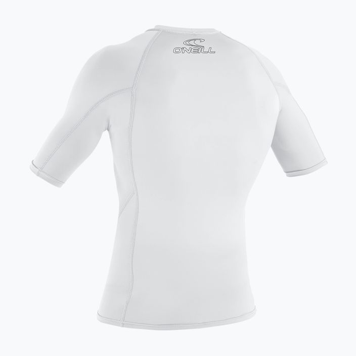 Men's swim shirt O'Neill Basic Skins Rash Guard white 2