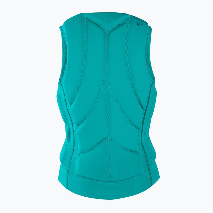 O'Neill Slasher B Comp light aqua/navy women's protective waistcoat 2