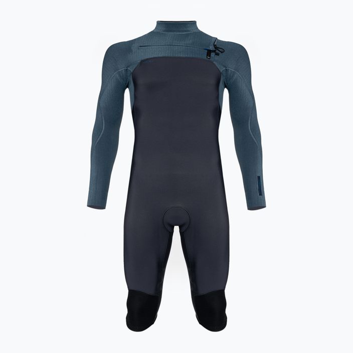 Men's O'Neill Hyperfreak 4/3+ Chest Zip L/S Overknee gun metal / cadet blue neoprene wetsuit