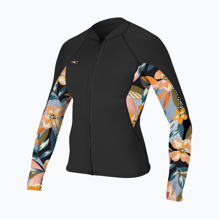 Women's neoprene jacket O'Neill Bahia 1/0.5 mm Full-Zip black/demiflor/black