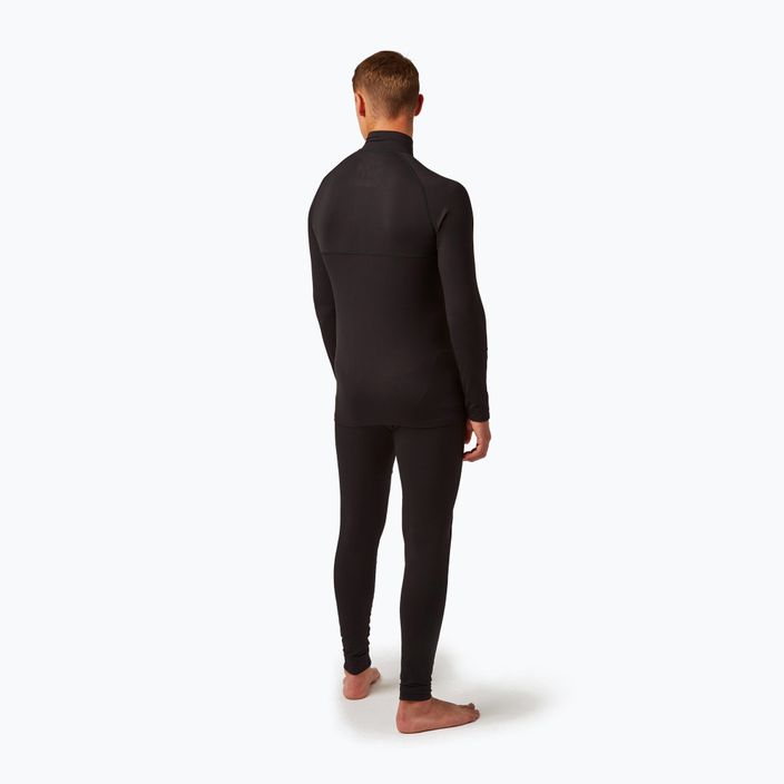 Men's Surfanic Bodyfit Zip Neck thermal sweatshirt black 3