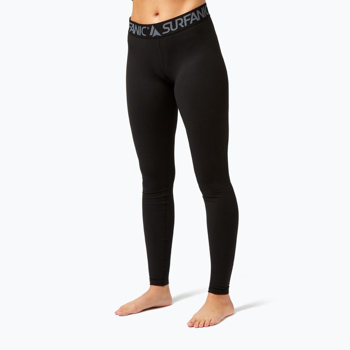 Women's thermoactive trousers Surfanic Cozy Long John black