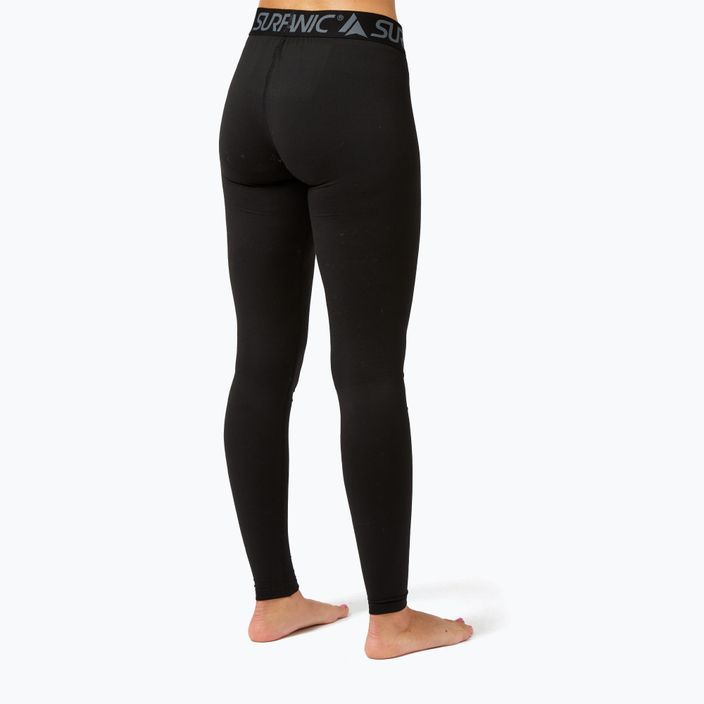 Women's thermal active trousers Surfanic Cozy Long John black 2