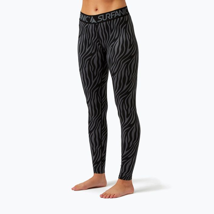 Women's thermal trousers Surfanic Cozy Limited Edition Long John black zebra