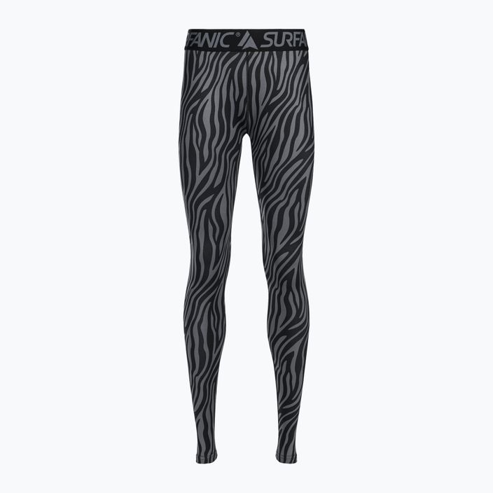 Women's thermoactive trousers Surfanic Cozy Limited Edition Long John black zebra 5