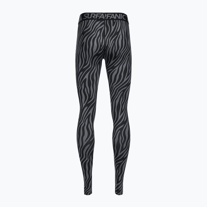 Women's thermoactive trousers Surfanic Cozy Limited Edition Long John black zebra 6