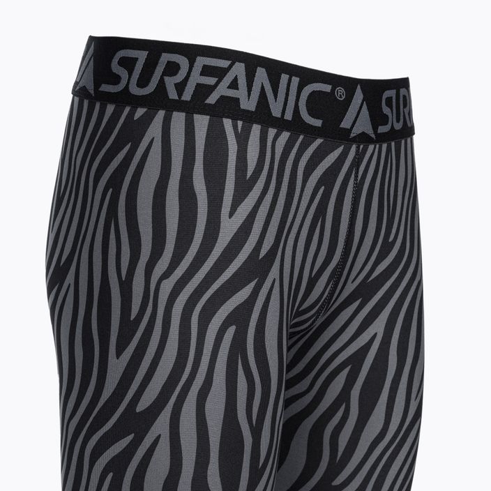 Women's thermoactive trousers Surfanic Cozy Limited Edition Long John black zebra 7