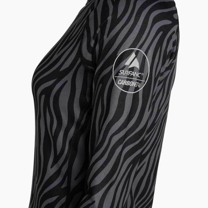 Women's Surfanic Cozy Limited Edition Crew Neck thermal longsleeve black zebra 7