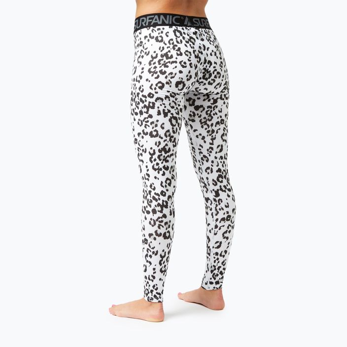 Women's thermal active trousers Surfanic Cozy Limited Edition Long John snow leopard 2