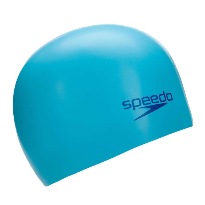 Speedo Plain Moulded blue children's swimming cap 8-709908420 2