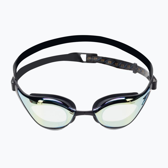 Speedo Fastskin Pure Focus Mirror swim goggles black/cool grey/ocean gold 68-11778D444 2