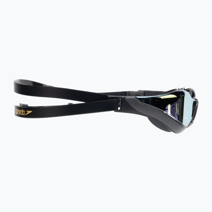 Speedo Fastskin Pure Focus Mirror swim goggles black/cool grey/ocean gold 68-11778D444 3