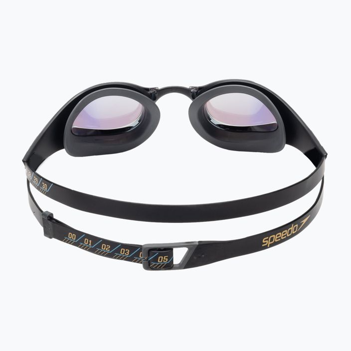 Speedo Fastskin Pure Focus Mirror swim goggles black/cool grey/ocean gold 68-11778D444 5