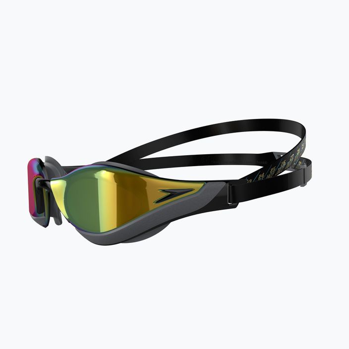 Speedo Fastskin Pure Focus Mirror swim goggles black/cool grey/ocean gold 68-11778D444 7