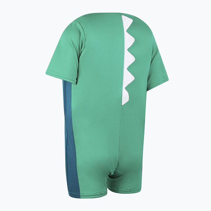 Speedo Croc Printed Float children's swimsuit + waistcoat green 6
