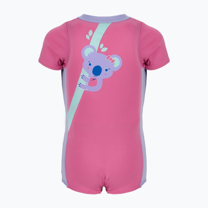 Speedo Koala Printed Float children's swimsuit + waistcoat pink 8-12258 2