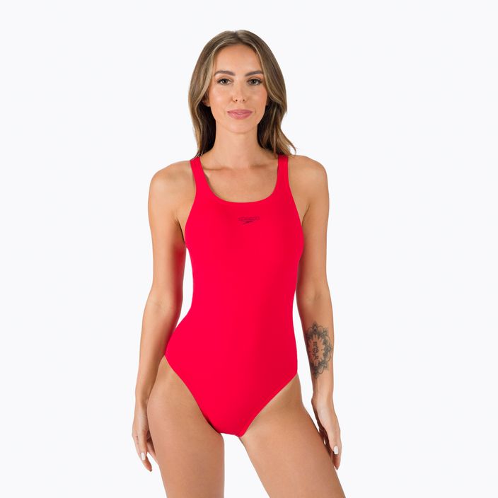 Speedo Essential Endurance+ Medalist women's one-piece swimsuit red 125156446