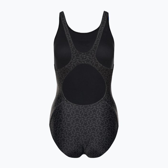 Speedo Boomstar Allover Muscleback women's one-piece swimsuit black-grey 68-122999023 2