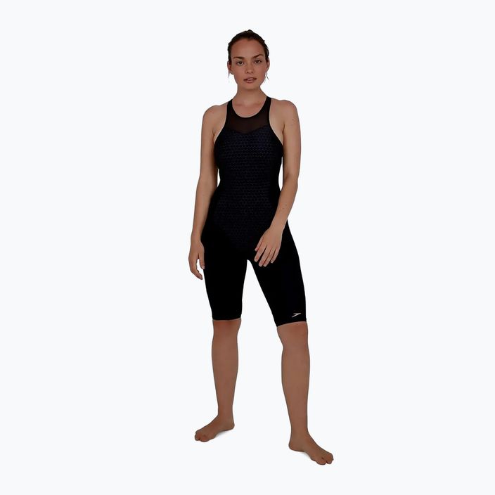 Speedo women's one-piece swimsuit Mash Panel Lehsuit PT black 8-12335 7