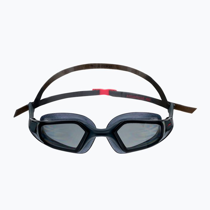 Speedo Aquapulse Pro oxid grey/phoenix red/smoke swim goggles 68-12264D640 2