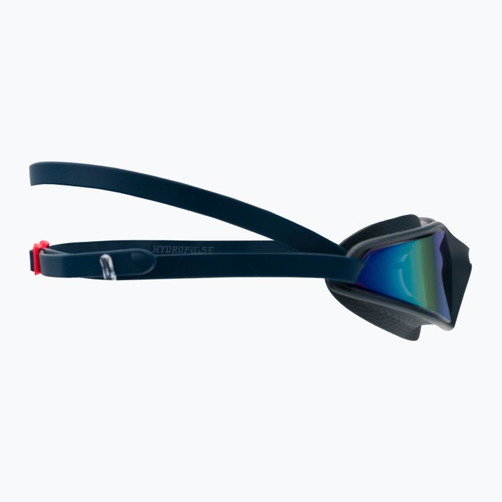 Speedo Hydropulse Mirror swim goggles navy/oxid grey/phoenix red/gold 68-12267D646 3
