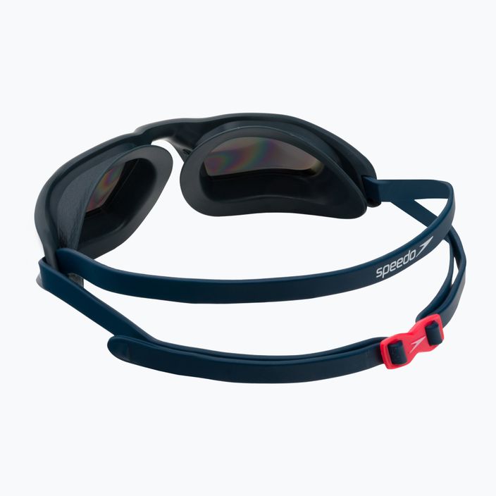 Speedo Hydropulse Mirror swim goggles navy/oxid grey/phoenix red/gold 68-12267D646 4