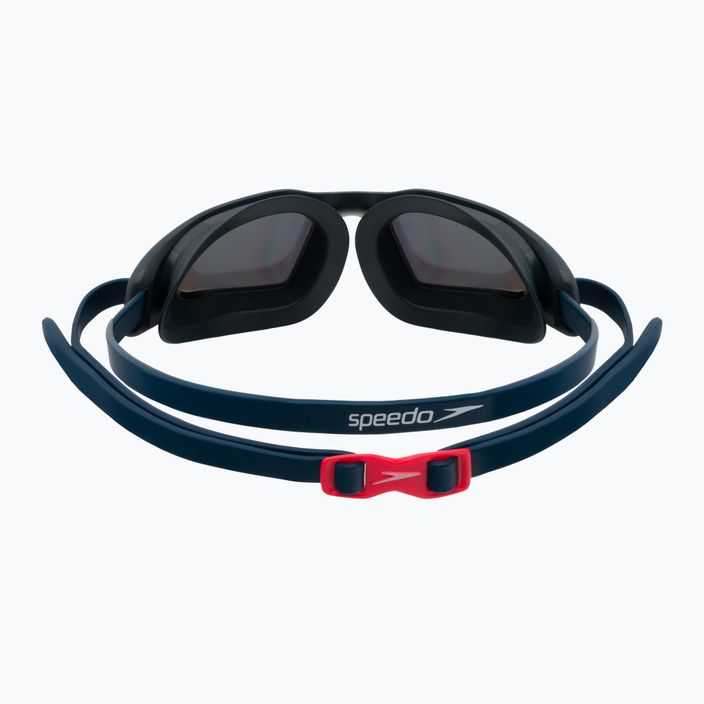 Speedo Hydropulse Mirror swim goggles navy/oxid grey/phoenix red/gold 68-12267D646 5