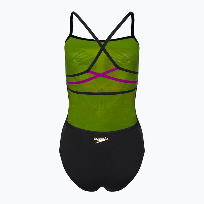 Speedo Ribbonback women's one-piece swimsuit black 68-11717F333 8