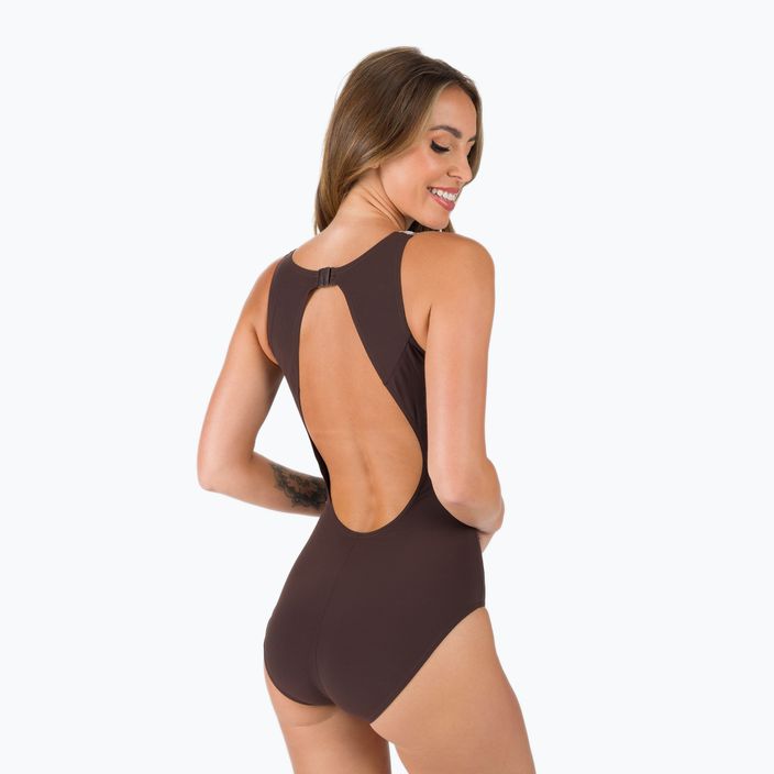 Speedo Vivashine women's one-piece swimsuit brown 68-11818F320 3