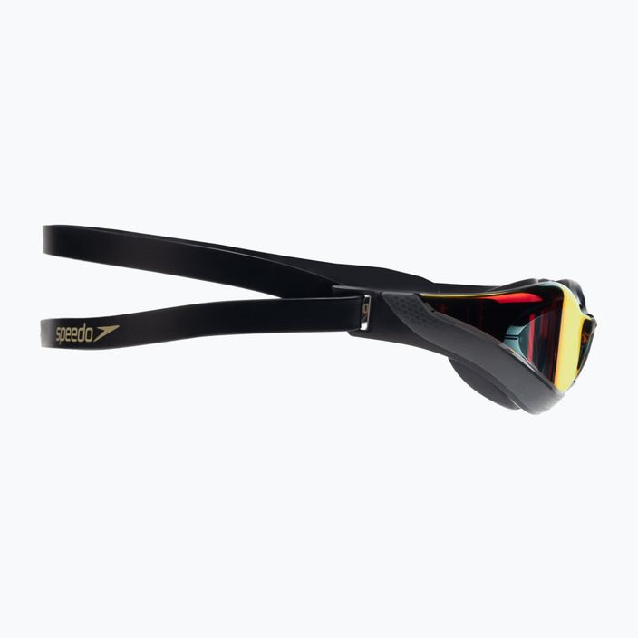 Speedo Fastskin Pure Focus Mirror swim goggles black/cool grey/fire gold 68-11778A260 3